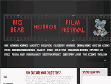 Tablet Screenshot of bigbearhorrorfilmfest.com